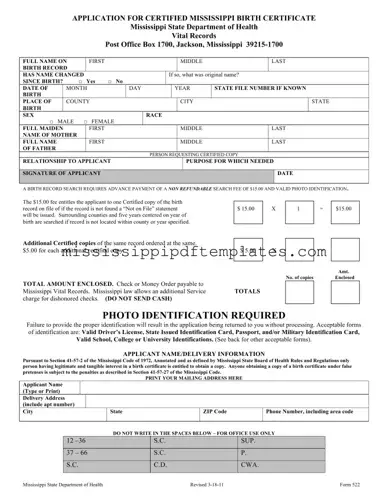 Fill in Your 522 Mississippi Template